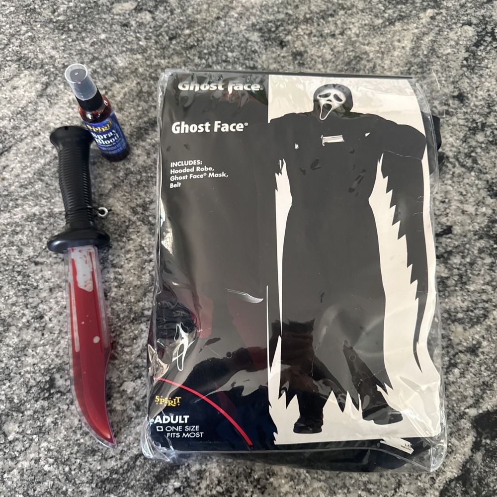 Scream Movie Spirit Of Halloween FULL COSTUME Halloween Ghostface Size L Adult
